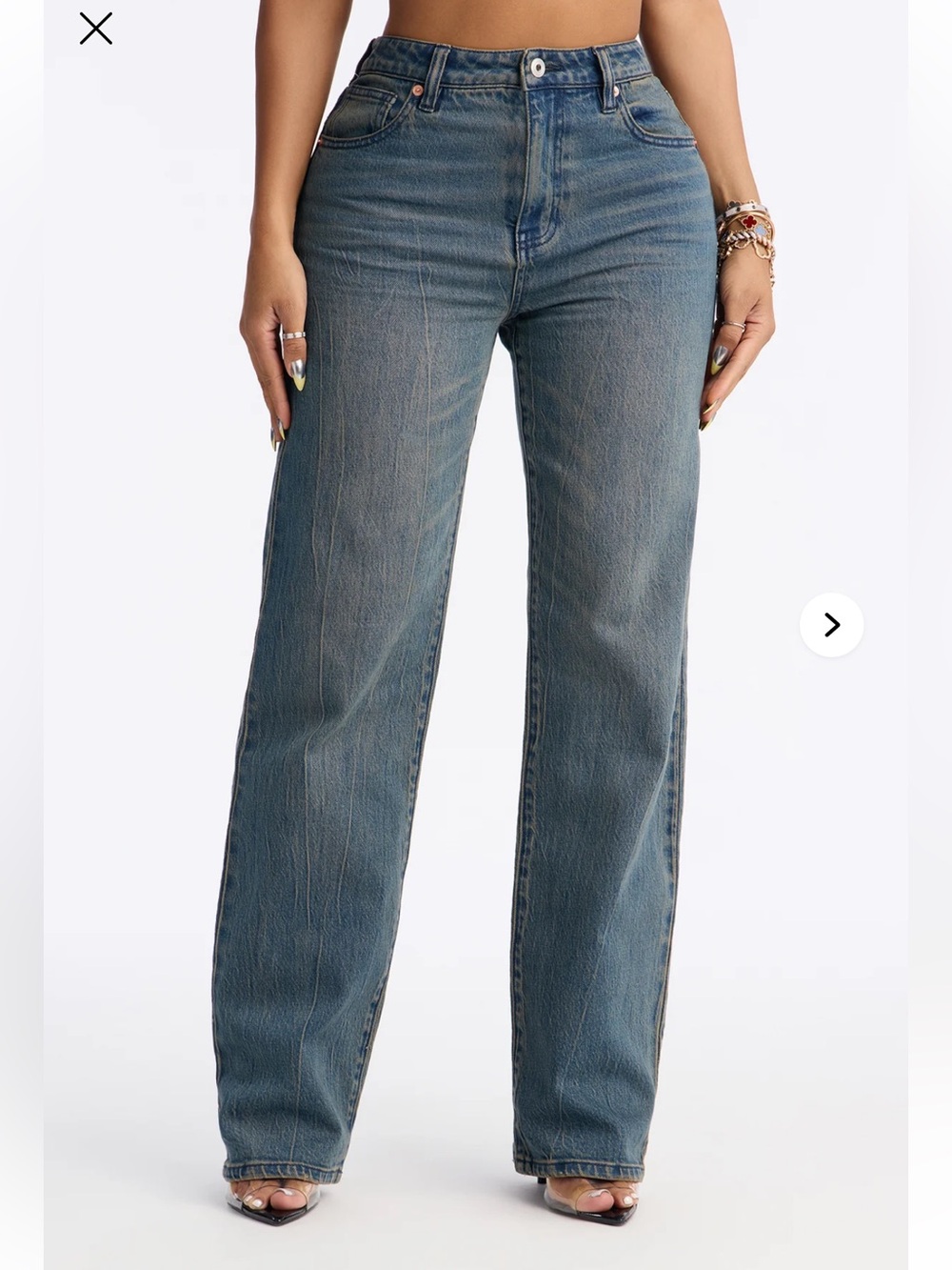 FASHION NOVA Tall Dani Drop Waist Straight leg jeans. NWT